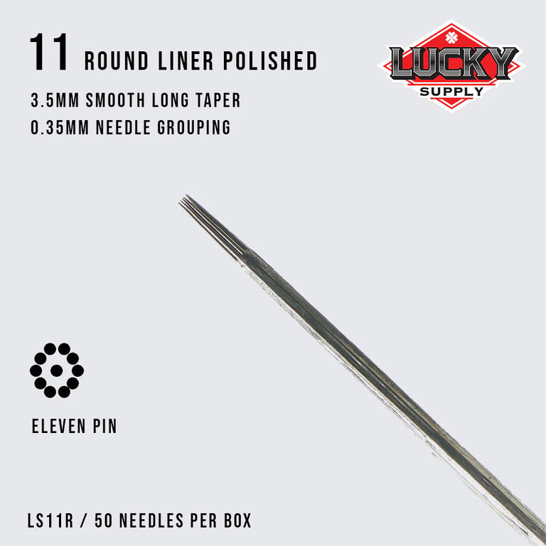 Lucky Supply Needles - Round Liner 3-11 Polished